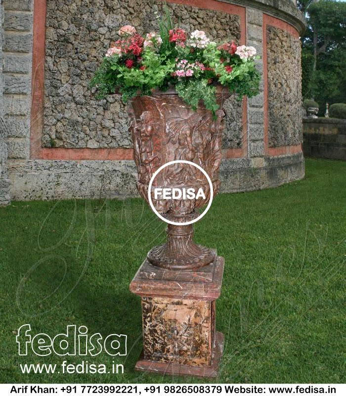 Plant Pot Marble Wall Flower Pots 20 Inch Hanging Basket