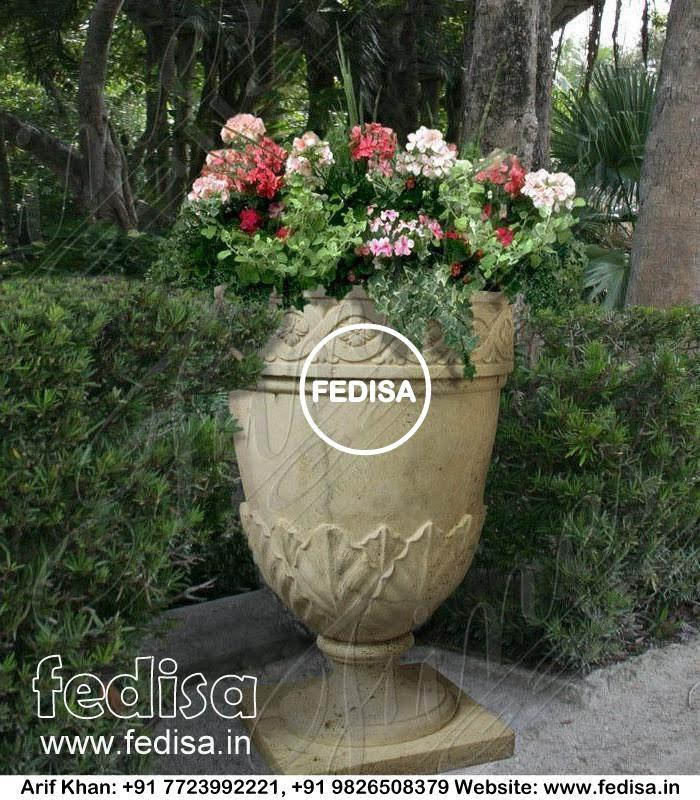 Flower Pot Marble Rectangle Flower Pot 10 In Plant Pot