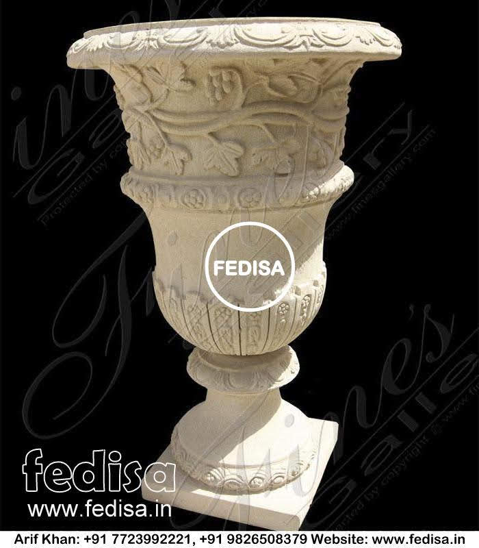 Marble Plant Pot Outdoor Paper Flower Pot Large Planter Indoor