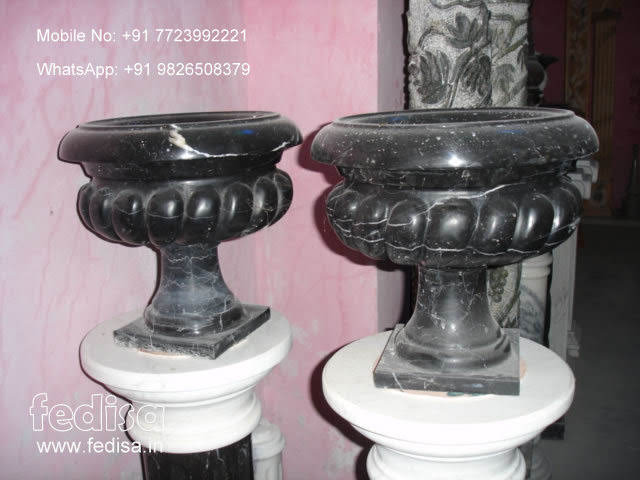 Large White Marble Plant Pot Best Place To Buy Plant Pots Vintage Garden Pots