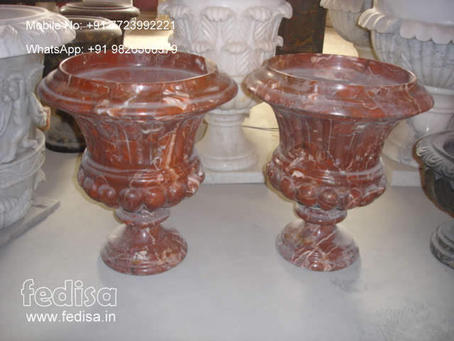 Marble Plant Pot Outdoor Indoor Plant Accessories White Plant Saucer