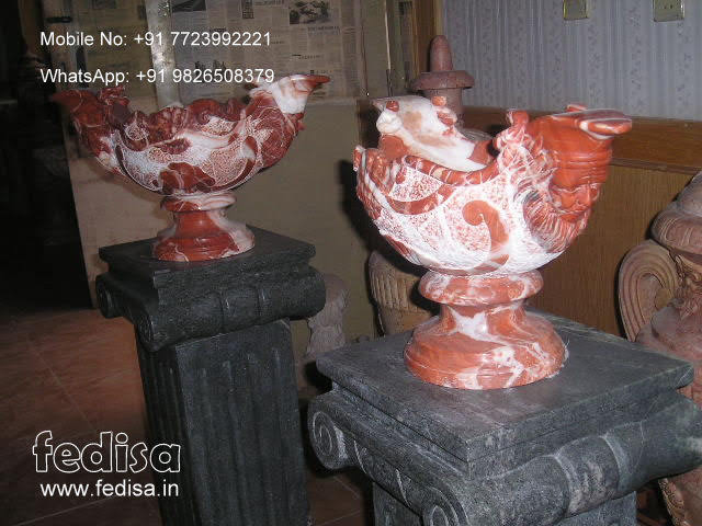 Green Marble Plant Pot Wholesale Hanging Baskets Coloured Flower Pots