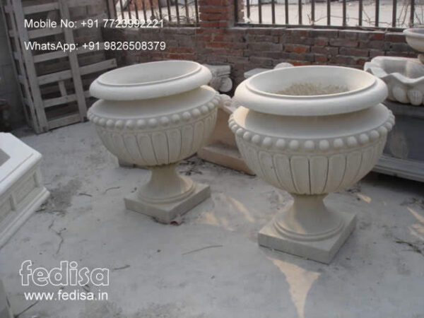 Marble Plant Pot Floor Plant Pot Used Flower Pots