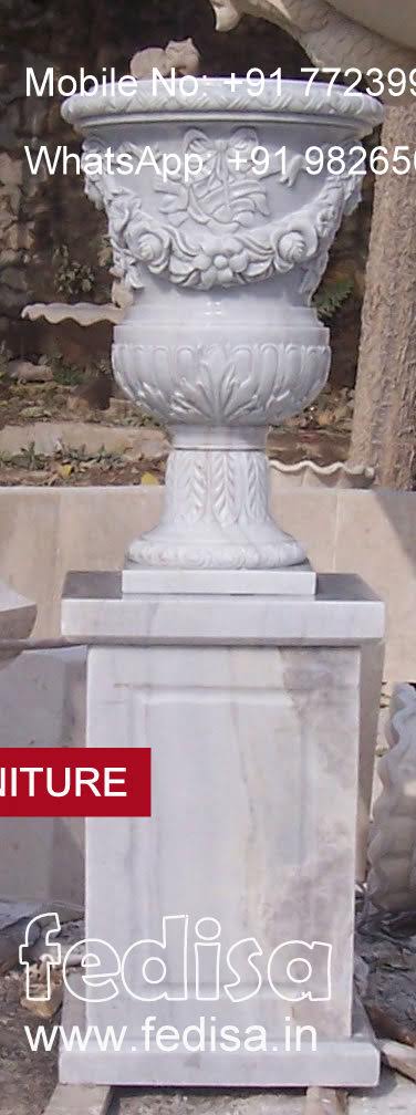 Marble Plant Pot Large Big Garden Pots Pretty Flower Pots