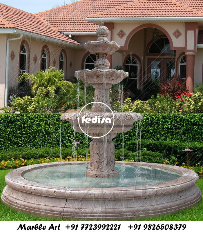 Marble Water Fountain Modern Water Features Japanese Water Feature