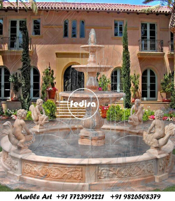 Marble Led Fountain Tall Outdoor Water Fountains Water Fountain For Home Vastu