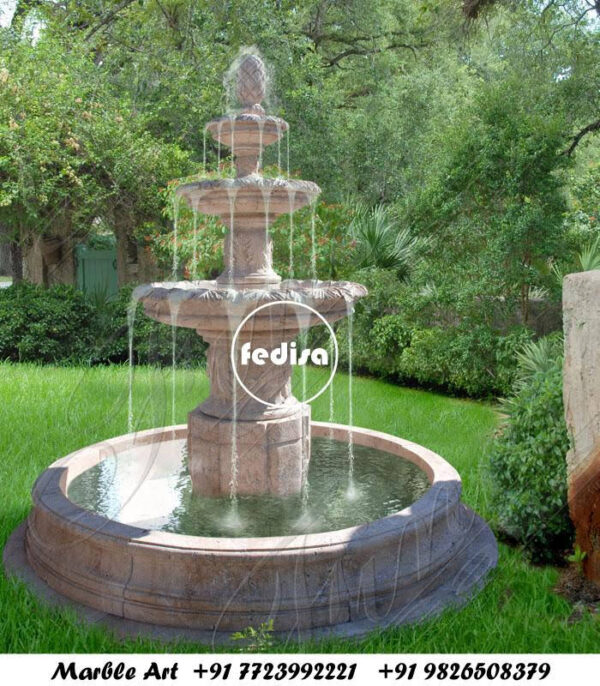 Marble Garden Fountain Small Solar Water Feature Indoor Fountain For Home