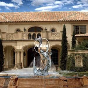 Marble Fountains Pond Boss Floating Fountain With Lights Outdoor Water Fountains For Sale