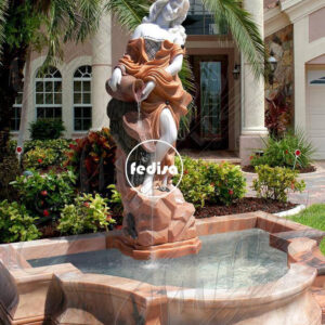 Marble Water Fountain Indoor Serenity Water Features Big Fountain