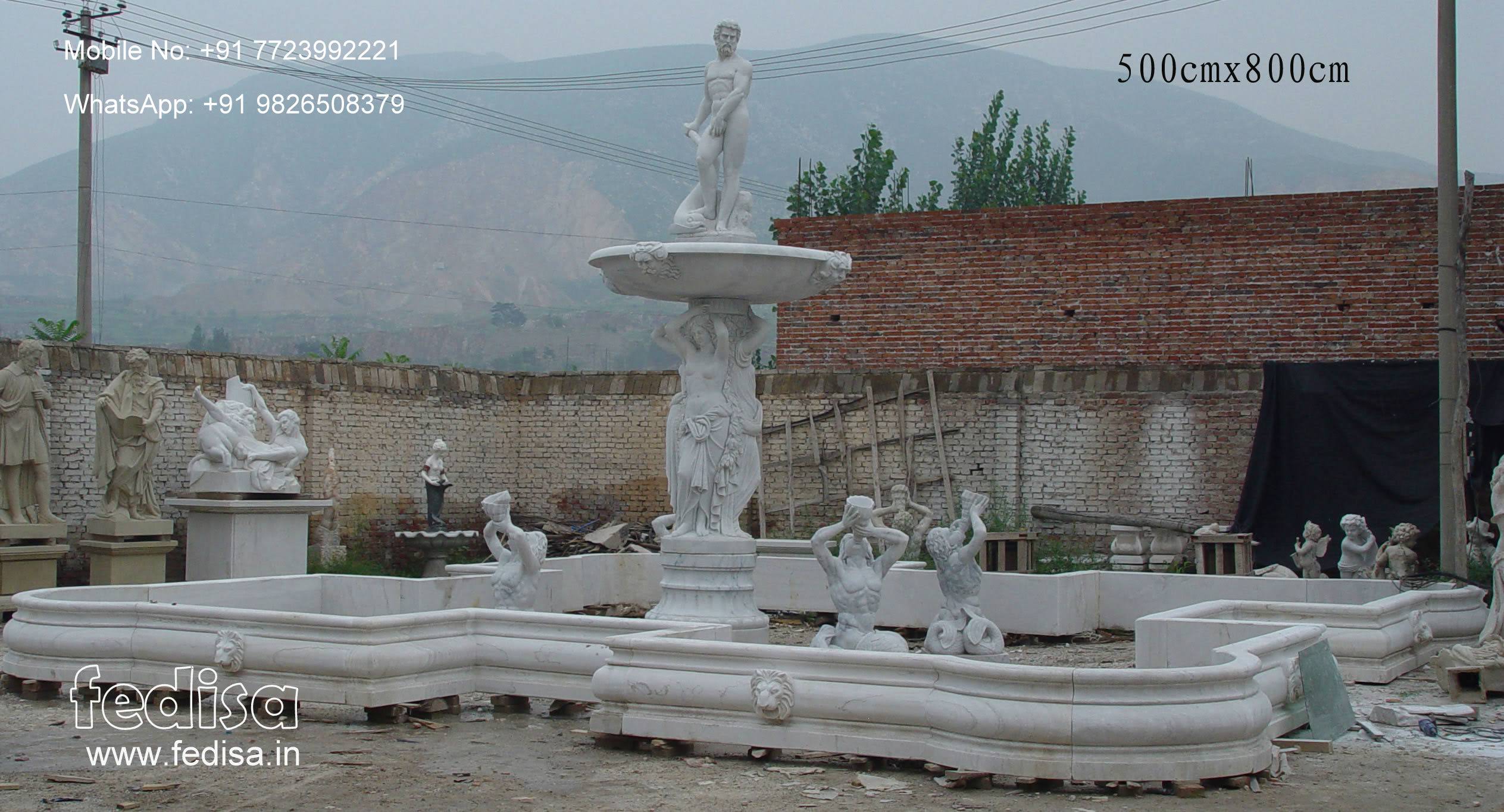Small Marble Fountain Balcony Fountain Succulent Fountain