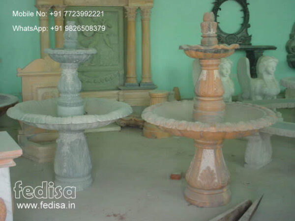 Marble Water Fountain Indoor Floating Solar Pond Fountain Solar Bubbler