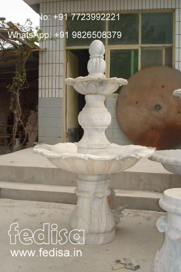 Marble Fountain For Home Small Garden Water Features Solar Panel Fountain