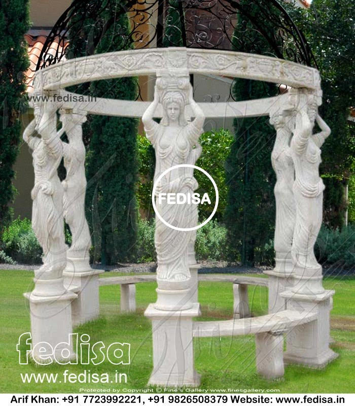 Marble Gazebo, Hexagon Gazebo Concertina Gazebo Shire Gazebo Summerhouse