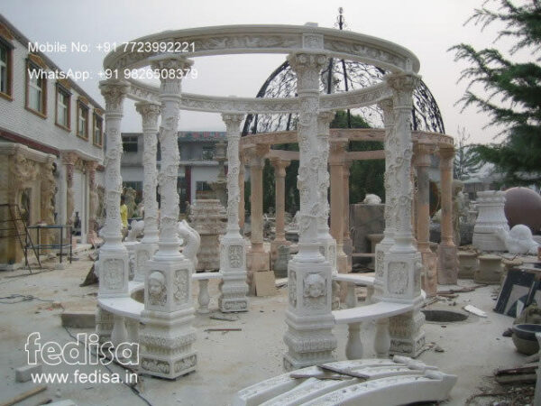 Marble Gazebo, Gazebo 10X14 Laurel Canyon Gazebo Gazebo On Concrete