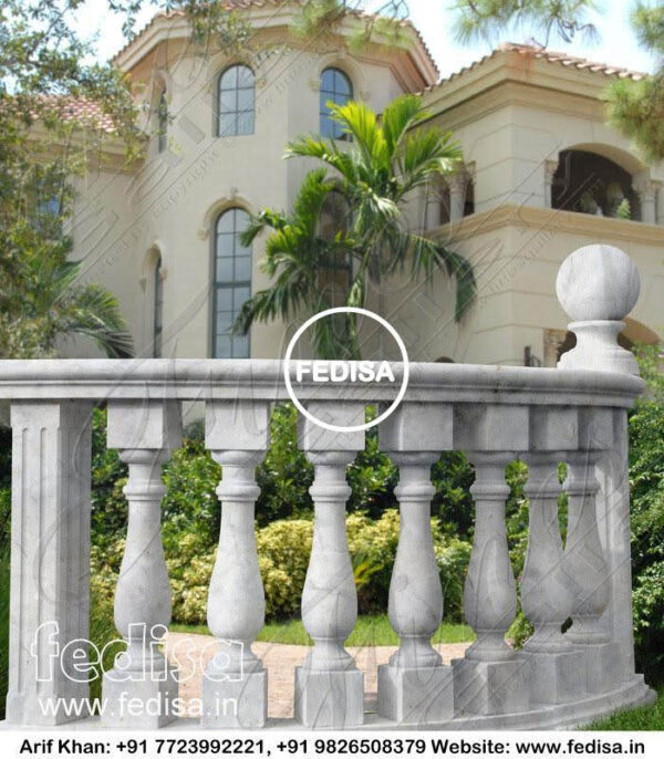 Marble Balcony Railings Stair Handrail Banister For Stairs