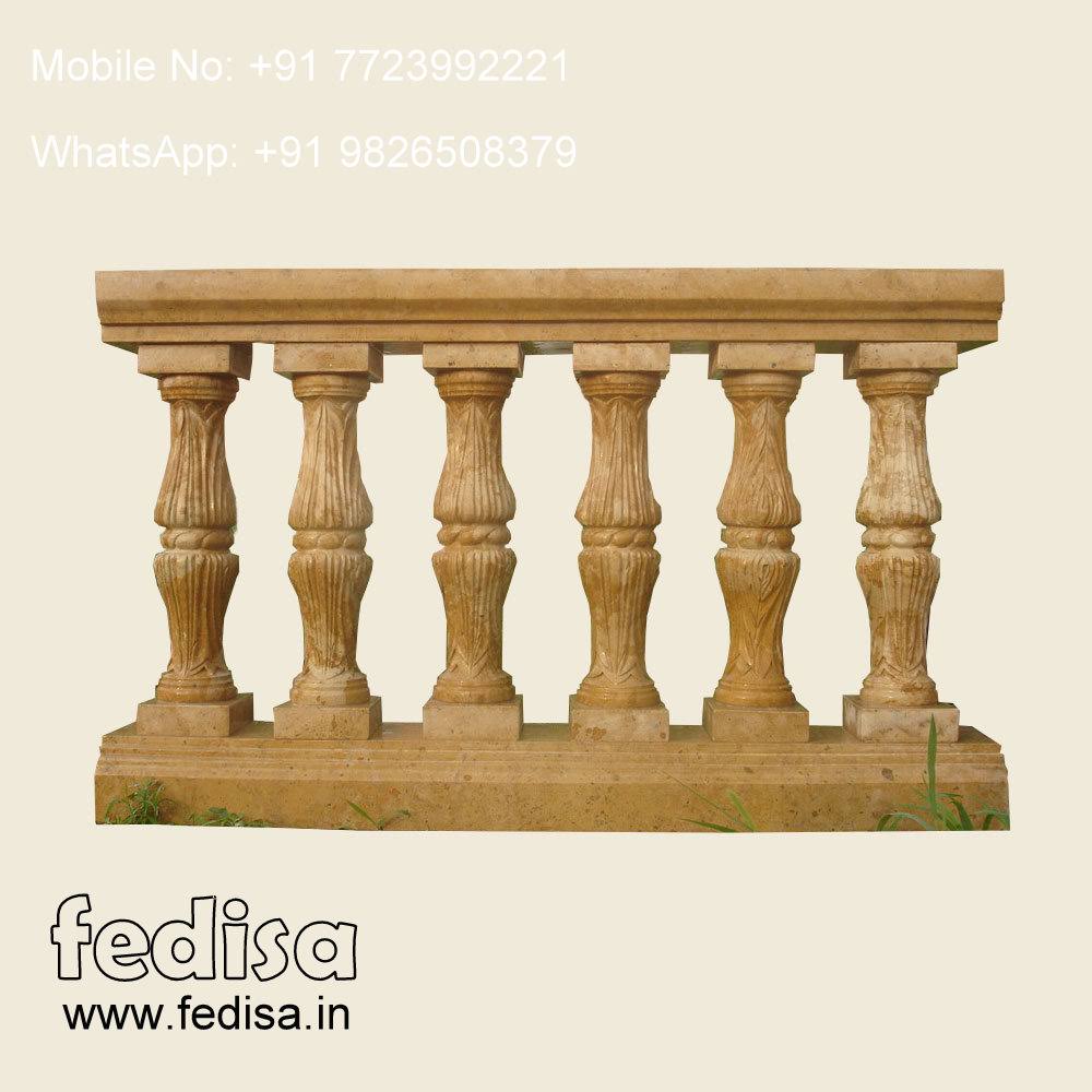 Marble Stair Railing Exterior Handrails For Steps Glass Balusters