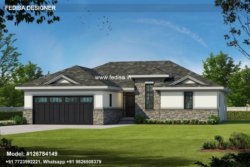 Single Floor House Design In Village Metal House Siding Two Room House Best Colours For Home Outside