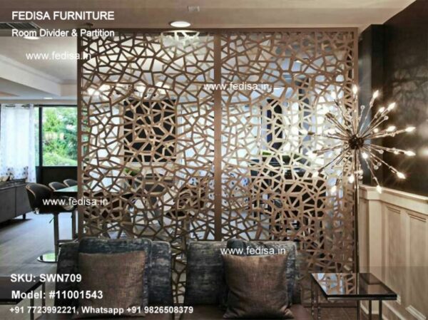 Roundhill Furniture Giyano 4 Panel Room Divider Room Partition Hall Partition Temporary Room Dividers