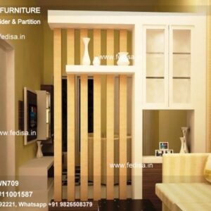 Pony Wall Room Divider Wooden Partition Wall Separator Home Divider