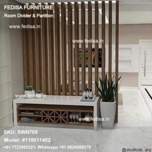 Macrame Divider Wooden Partition Wall Separator Home Divider