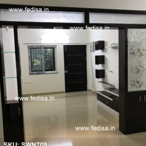 Fabric Folding Screen Dressing Screen Glass Divider Wall 28 Panel Room Divider