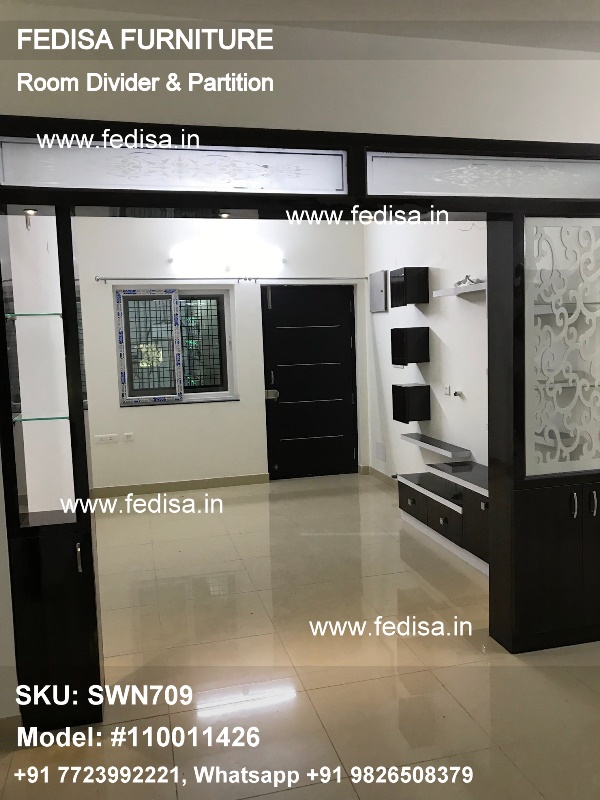 Fabric Folding Screen Dressing Screen Glass Divider Wall 28 Panel Room Divider