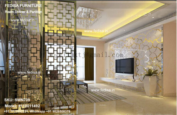 Drawing Room And Kitchen Partition Diy Room Divider Room Partition Wall Sliding Door Room Dividers