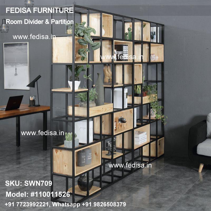 Portable Screen Divider Bookshelf Room Divider 34 Panel Room Divider Glass Partition Between Hall And Dining