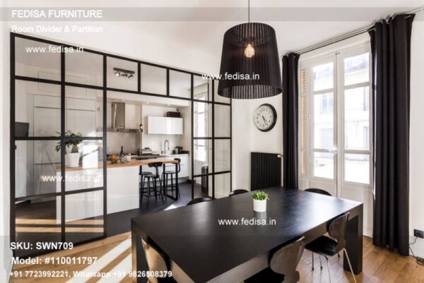 4 Panel Wood Room Divider Portable Room Dividers Modern Room Dividers Sliding Partition Wall