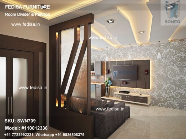 Studio Room Separator Room Screen Ceiling Track Room Divider Bookshelf Divider