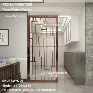 Portable Partition Screen Privacy Dividers Metal Room Divider Wooden Partition For Living Room