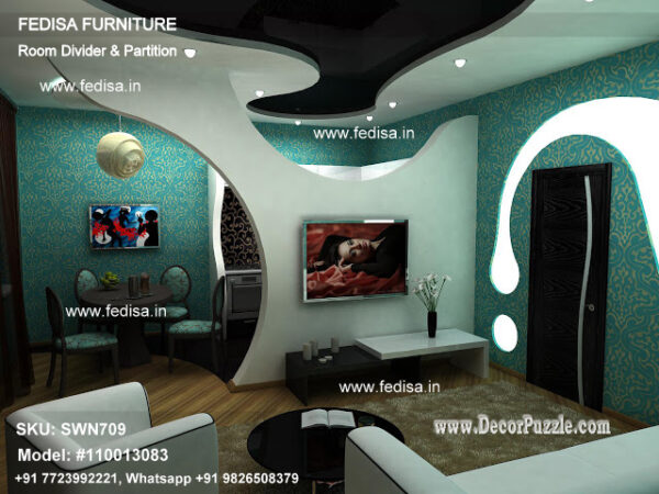 Sliding Partition Wall Modern Partition For Living Room Bedroom Screen Divider Wall Divider With Door
