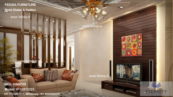 Foldable Screen Divider Bamboo Partition Wall Hanging Divider Pvc Partition For Living Room