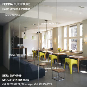 Living Hall Partition Temporary Wall Partition Wooden Screen Divider Rolling Room Divider