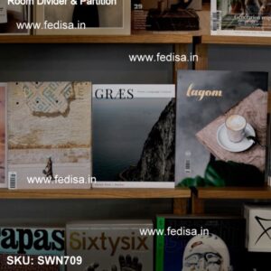 Costway 4 Panel Room Divider Privacy Screen Home Office Fabric Metal Frame Temporary Wall Partition Wooden Screen Divider Rolling Room Divider