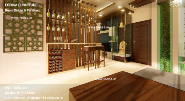 Wood Panel Partition Wall Diy Room Divider Curtain Interior Sliding Partition Doors Office Partition Screens