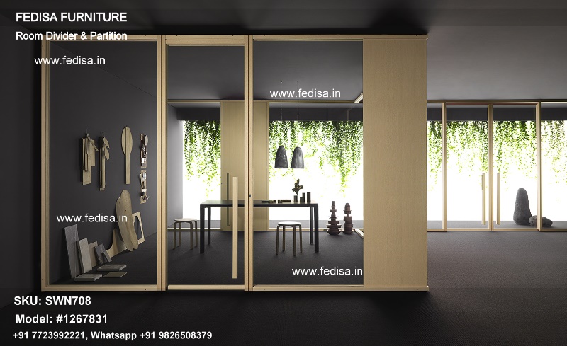 Modern Bookshelf Room Dividers Bedroom Partition Single Panel Room Divider Inexpensive Movable Walls