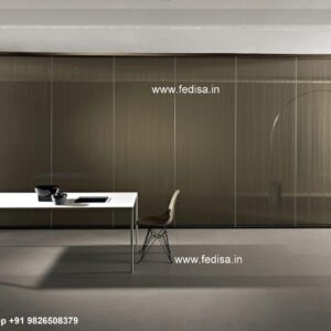 White Folding Room Divider Sound Proof Partitions Door Separator Folding Door Partition