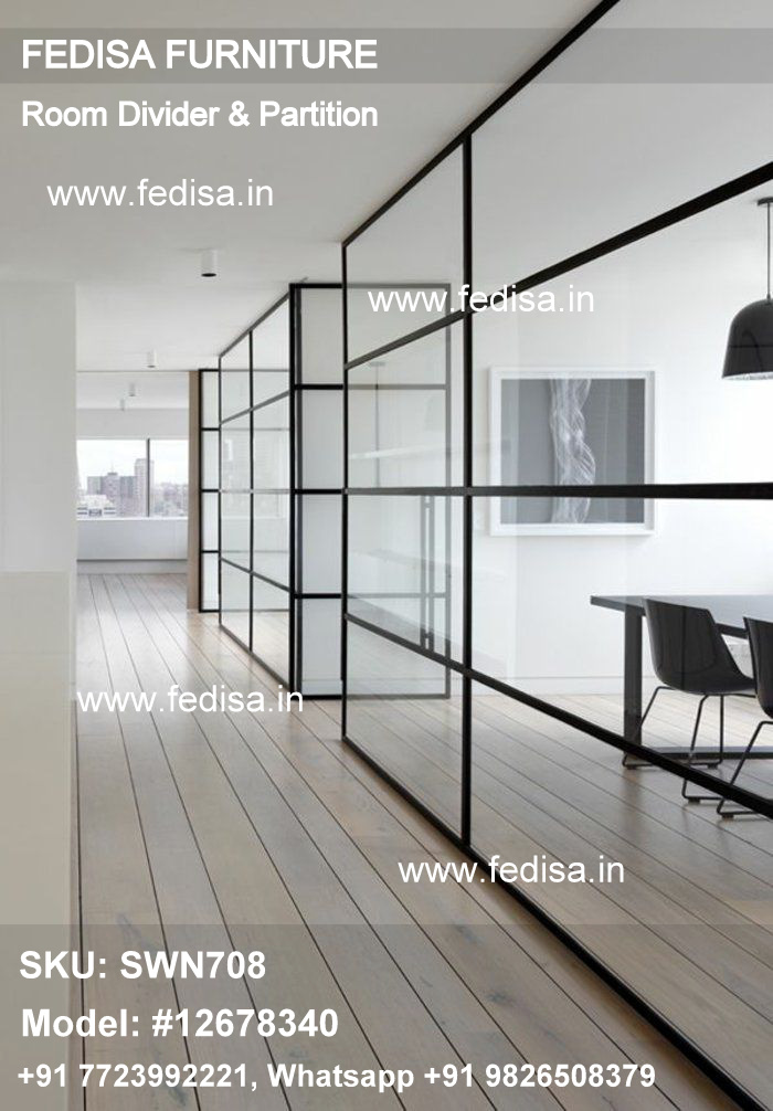 T Shaped Room Divider Sound Proof Partitions Door Separator Folding Door Partition