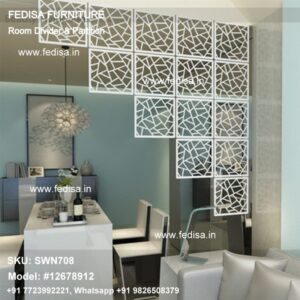 Mirrored Room Divider Screen Foldable Divider Movable Partition Walls For Home Changing Room Divider