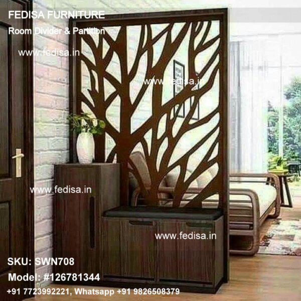 Glass Partition Wall For Living And Dining Hanging Curtain Room Divider Portable Partition Wall Decorative Partition Wall