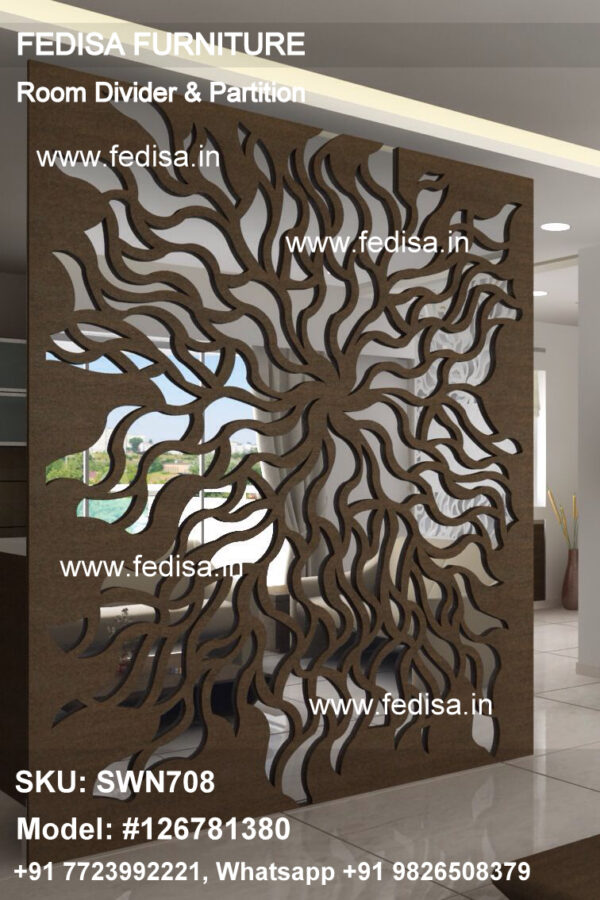 8 Feet Room Dividers Temporary Wall Partition Wooden Screen Divider Rolling Room Divider
