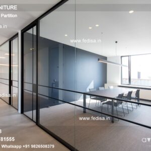 Mirror Room Divider Glass Door Partition Privacy Divider Indoor Hall Partition With Tv Unit