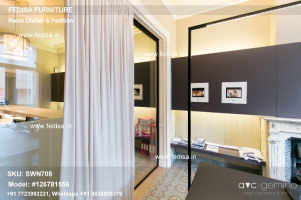 Room Separator Wall Sliding Door Divider Collapsible Room Divider Sliding Walls For Home