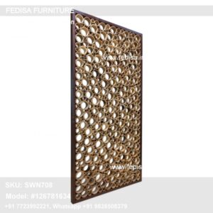 Gold Room Divider Glass Door Partition Privacy Divider Indoor Hall Partition With Tv Unit