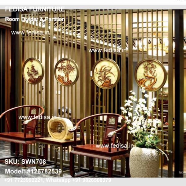 Hanging Plant Room Divider Vertical Wood Slat Room Divider Slatted Screen Room Divider Fixed Room Dividers
