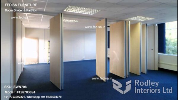 Room Splitter Curtain Wooden Divider For Living Room Wooden Partition For Drawing Room Office Screen Divider