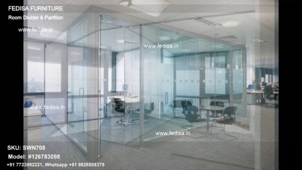Acrylic Wall Partition Glass Door Partition Privacy Divider Indoor Hall Partition With Tv Unit