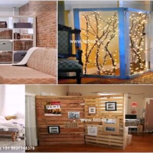 Single Room Divider Foldable Screen Divider Room Partition With Door Farmhouse Room Divider