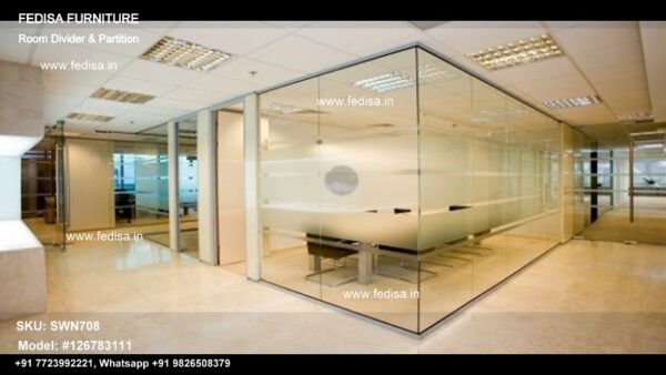 Home Office Separator Dining And Living Room Partition Wood Slat Room Divider Wall Partition With Door